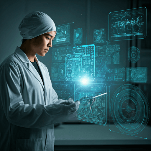 Engineers working in a modern tech laboratory